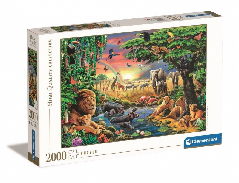 CLEMENTONI 2000 EL. THE AFRICAN GATHERING PUZZLE 14+