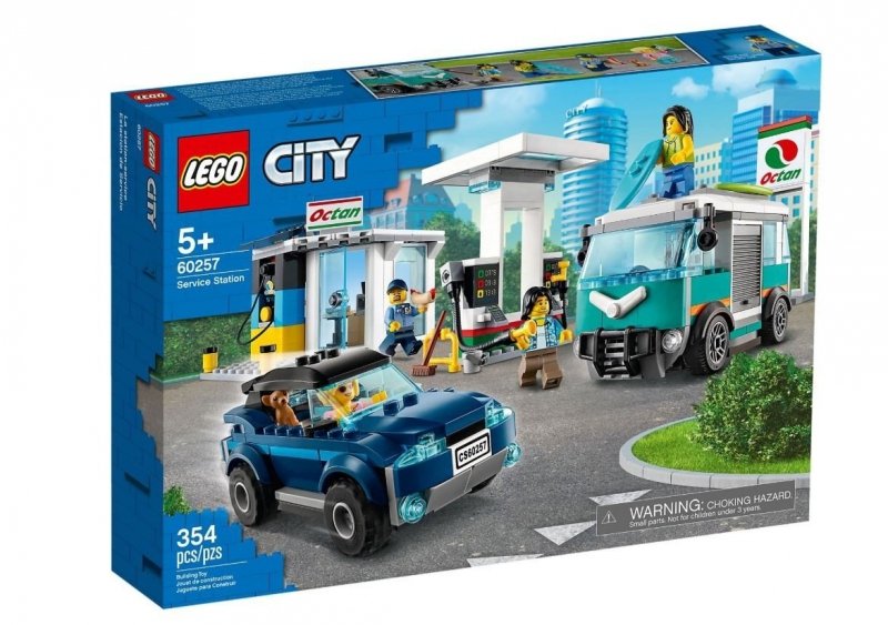 LEGO CITY STACJA BENZYNOWA 354EL. 60257 5+