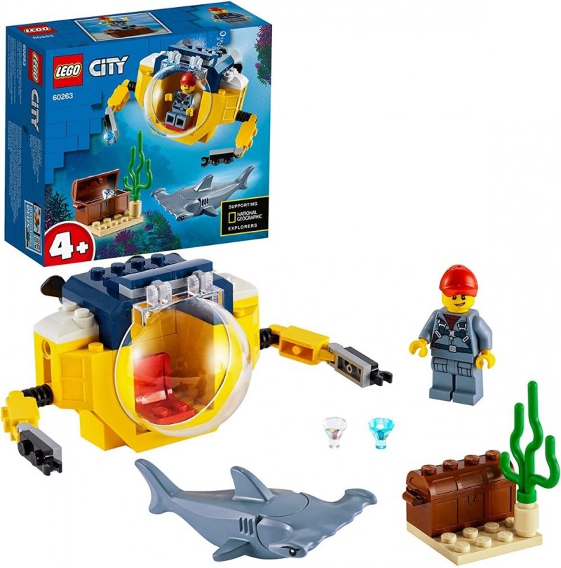 LEGO CITY OCEANICZNA MINI ŁÓDŹ PODWODNA 60263 4+