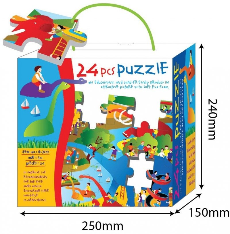 RUSSELL PUZZLE PIANKOWE DINO 2 24 EL. 3+