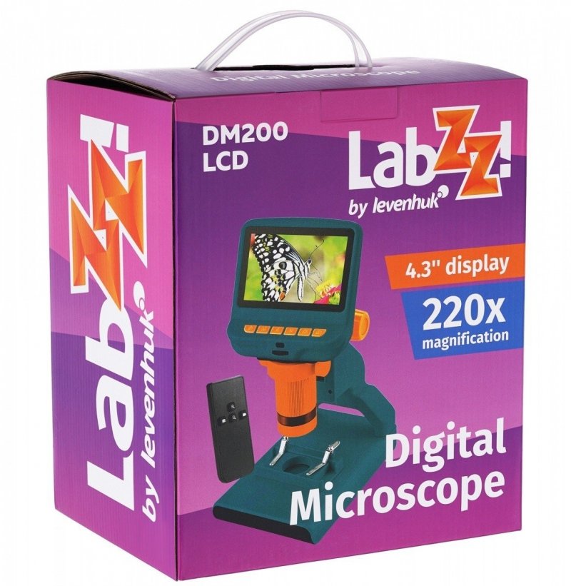 LEVENHUK MIKROSKOP CYFROWY LABZZ DM200 LCD 7+