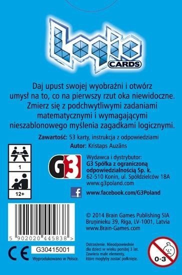 G3 GRA LOGIC CARDS - ZESTAW NIEBIESKI 12+
