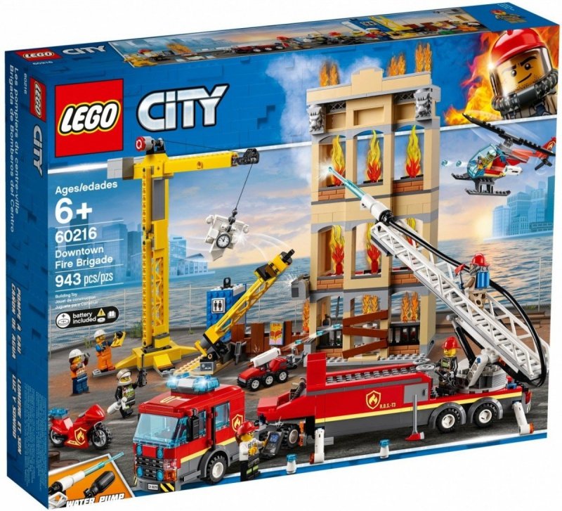 LEGO CITY STRAŻ POŻARNA W ŚRÓDMIEŚCIU 60216 6+
