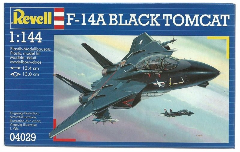 REVELL F-14A BLACK TOMCAT 04029 SKALA 1:144
