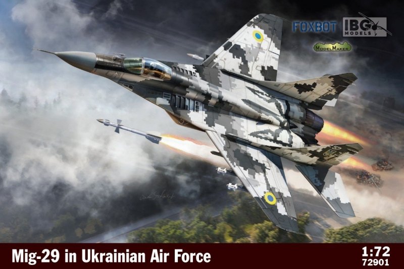 IBG MIG-29 IN UKRAINIAN AIR FORCE 72901 SKALA 1:72