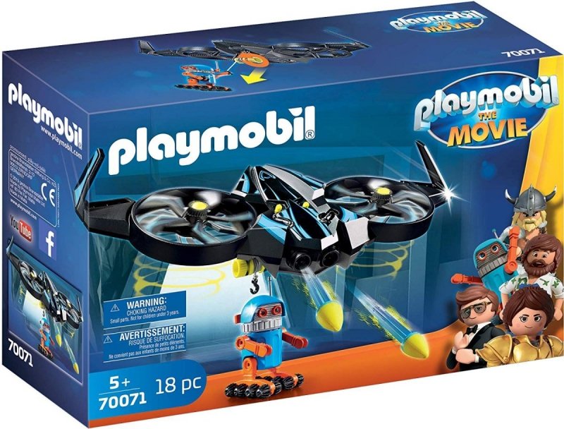 PLAYMOBIL THE MOVIE ROBOTITRON Z DRONEM 18EL. 70071 5+