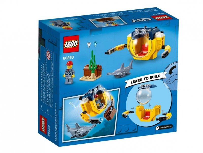 LEGO CITY OCEANICZNA MINI ŁÓDŹ PODWODNA 60263 4+