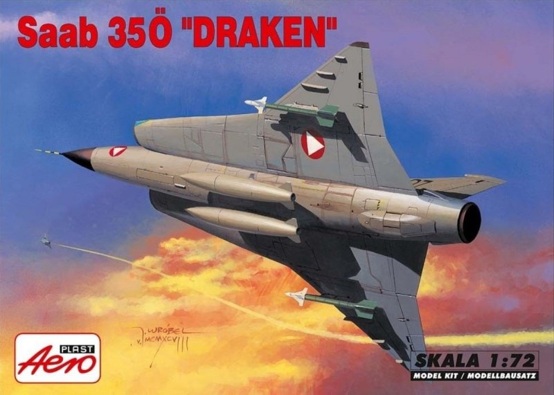 AEROPLAST SAAB J-35O AUSTRIAN DRAKEN SKALA 1:72