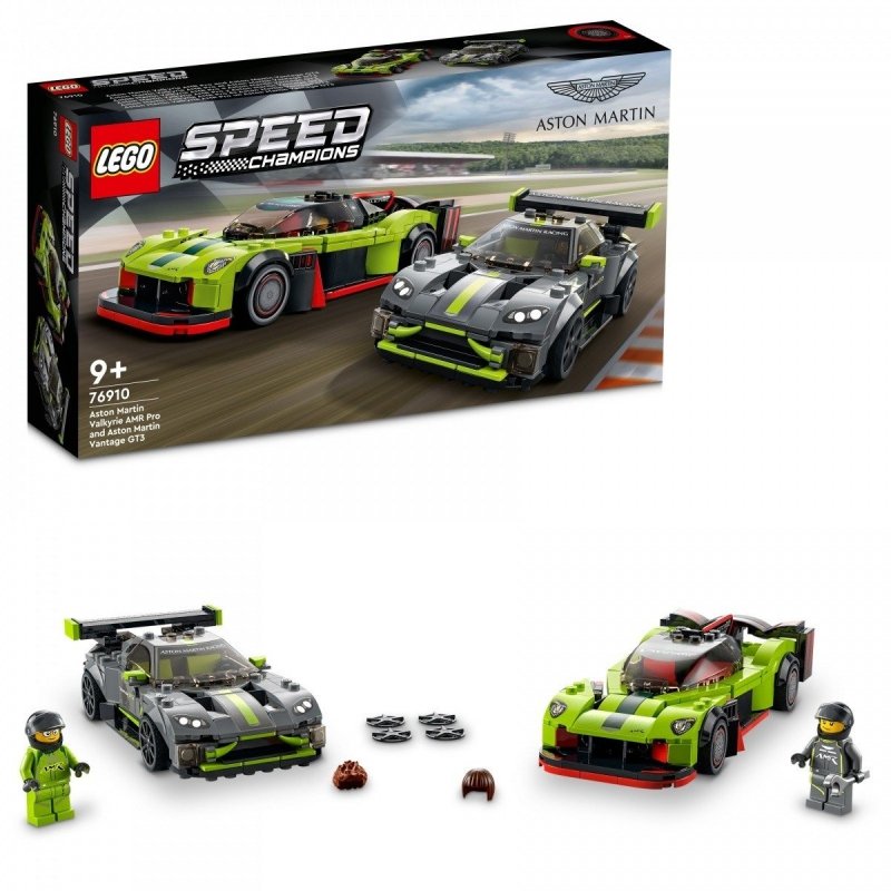 LEGO SPEED CHAMPIONS ASTON MARTIN VALKYRIE AMR PRO I ASTON MARTIN VANTAGE GT3 76910 9+