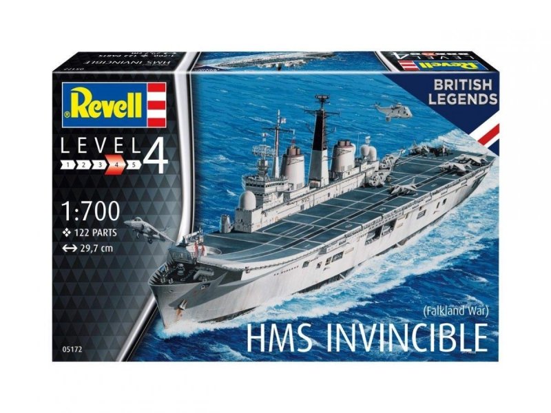 REVELL HMS INVINCIBLE FALKLAND WAR 05172 SKALA 1:700