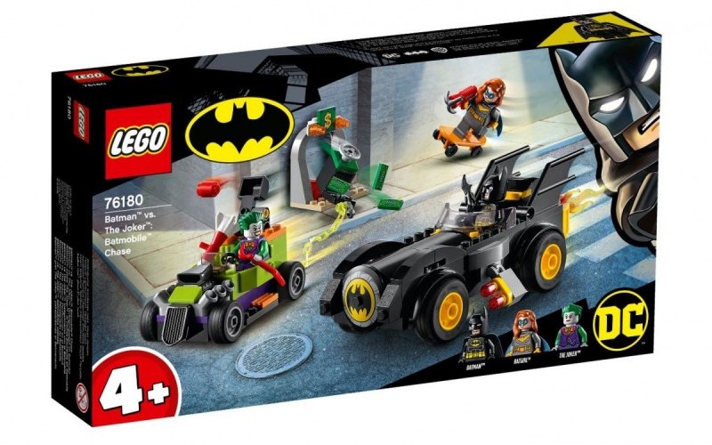 LEGO SUPER HEROES BATMAN VS JOKER POŚCIG BATMOBILEM 76180 4+