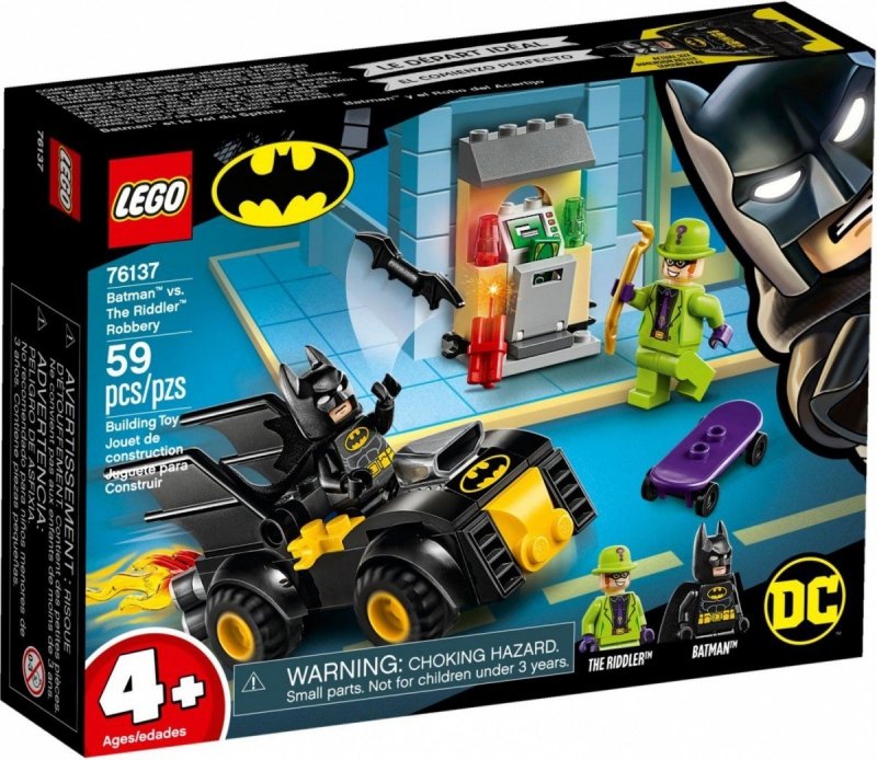 LEGO SUPER HEROES BATMAN I RABUNEK CZŁOWIEKA ZAGADKI 76137 4+