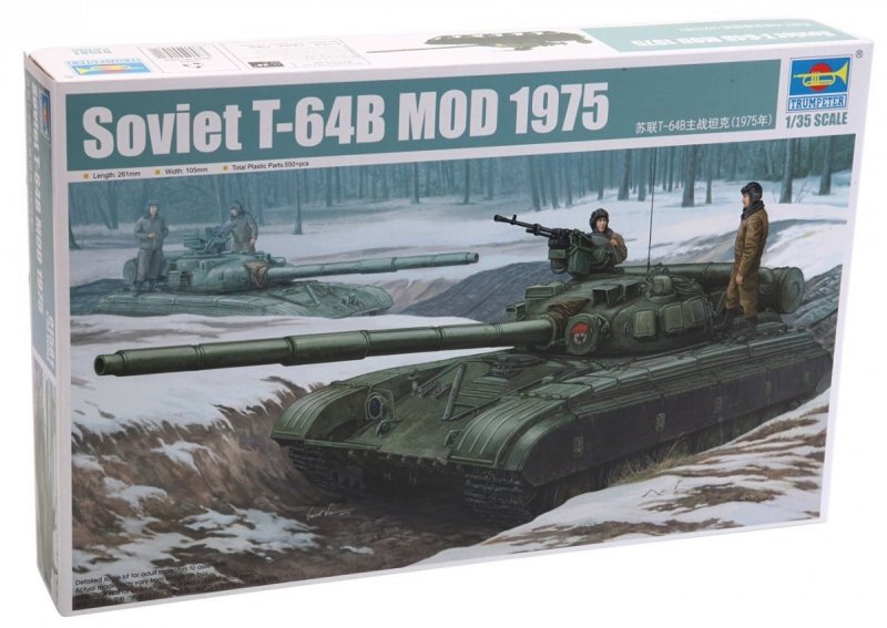 TRUMPETER SOVIET T-64B M OD 1975 01581 SKALA 1:35
