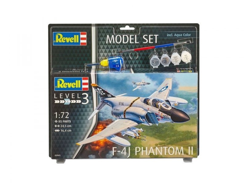 REVELL MODEL SET F-4J PHANTOM II 03941 SKALA 1:72