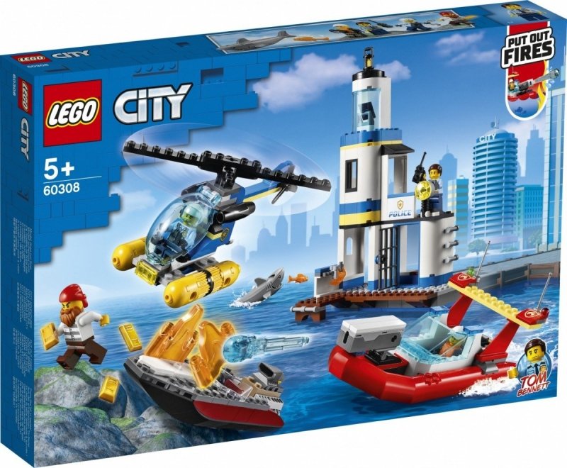 LEGO CITY AKCJA NADMORSKIEJ POLICJI I STRAŻAKÓW 60308 5+