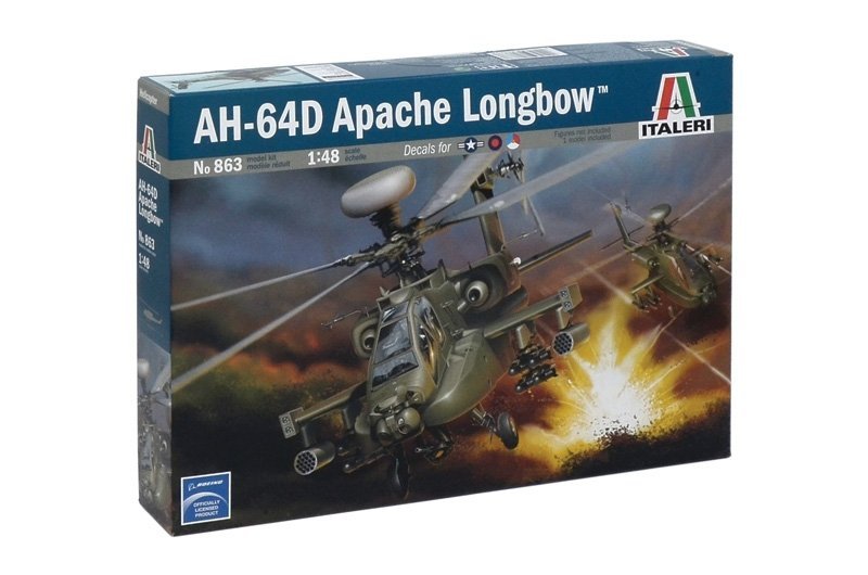 ITALERI AH-64 D APACHE LONGBOW SKALA 1:48 14+