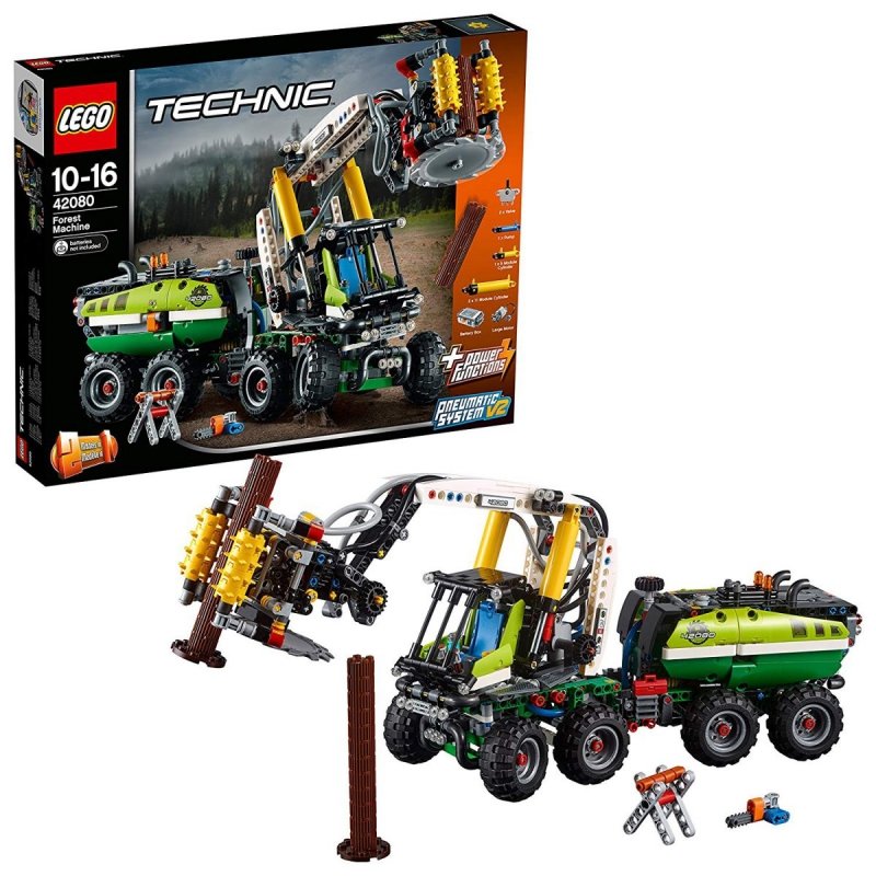 LEGO TECHNIC MASZYNA LEŚNA 42080 10+