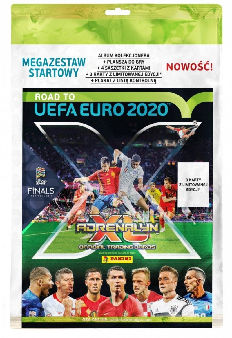 PANINI KOLEKCJA KARTY ROAD TO EURO 2020 MEGAZESTAW STARTOWY 5+