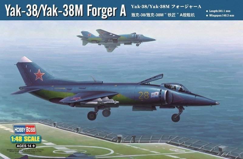HOBBY BOSS YAK-38/YAK-38 M FORGER A 80362 SKALA 1:48