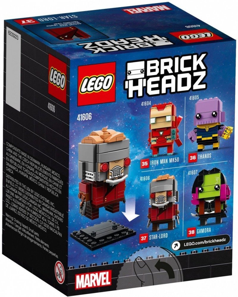 LEGO BRICKHEADZ STAR-LORD 41606 10+