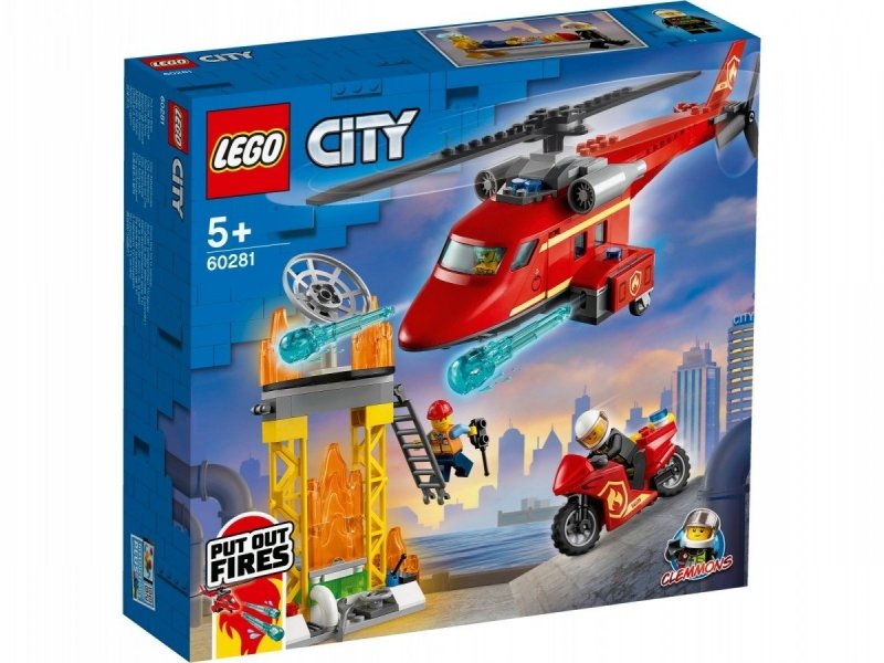 LEGO CITY STRAŻACKI HELIKOPTER RATUNKOWY 60281 5+