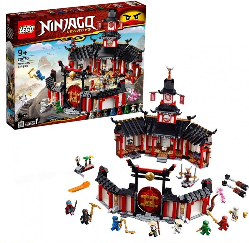 LEGO NINJAGO KLASZTOR SPINJITZU 70670 9+