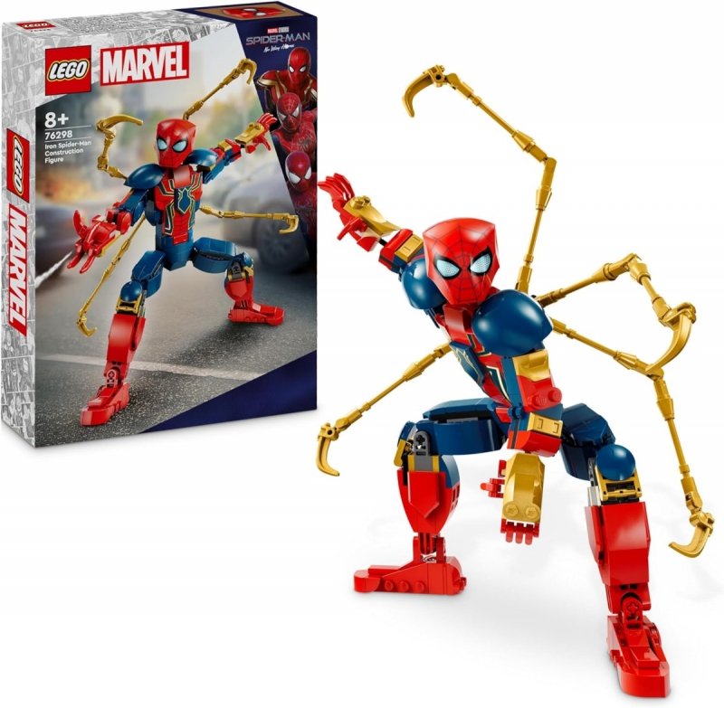LEGO SUPER HEROES FIGURKA IRON SPIDER-MANA 76298 8+