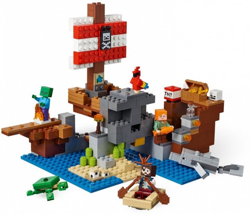 LEGO MINECRAFT PRZYGODA NA STATKU PIRACKIM 21152 8+