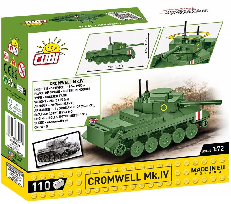 COBI HISTORICAL COLLECTION CROMWELL MK.IV 110EL. 6+