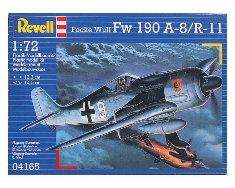 REVELL FOCKE WULF FW 190 A-8/R-11 SKALA 1:72 8+