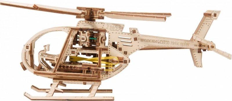 WOODEN CITY PUZZLE DREWNIANE 3D HELIKOPTER 14+