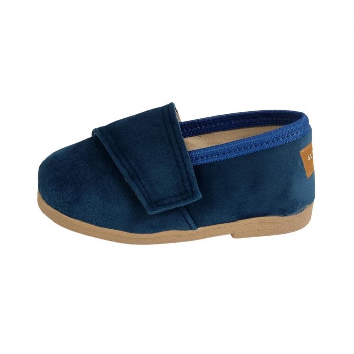 Buty dla dzieci Slippers Family Aksamit Szafir