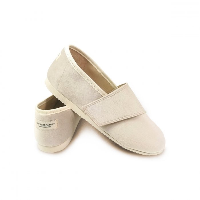 Ultralekkie Buty dla dorosłych na rzep BASIC Beige