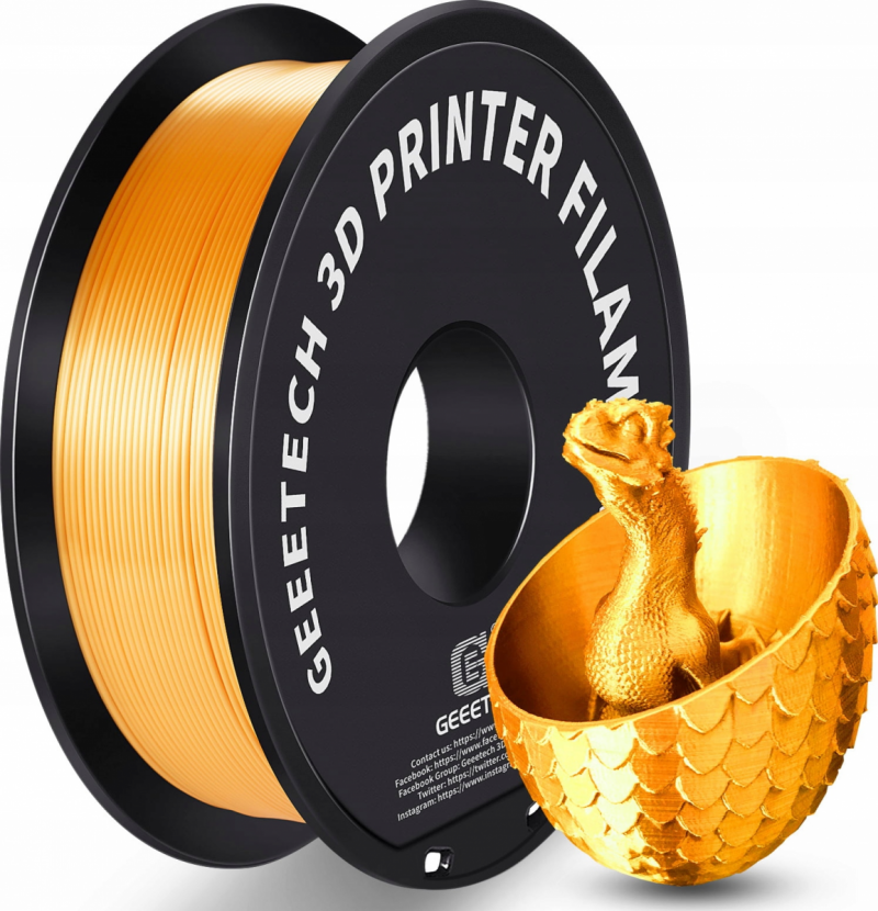 Filament Geeetech PLA Silk Gold Złoty