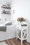 BIAŁY STOLIK NOCNY W STYLU SCANDI LINDA