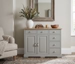 SZARA KOMODA W STYLU SKANDYNAWSKIM EMMA