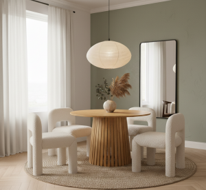 DĘBOWY STÓŁ OKRĄGŁY PADWA