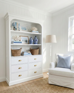 BIBLIOTECZKA W STYLU HAMPTONS 