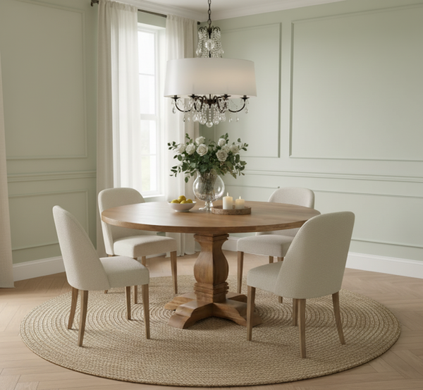 DĘBOWY STÓŁ OKRĄGŁY PALERMO