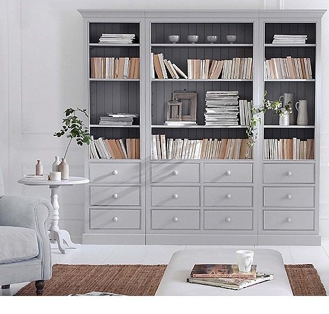 DUŻA BIBLIOTECZKA W STYLU PROWANSALSKIM TYCJANNA