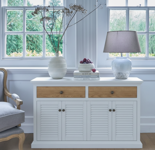 BIAŁA KOMODA FLORENTINA 2SZ.4D.