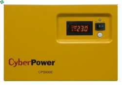 Zasilacz UPS CyberPower CPS600E-FR 600VA/420W, długie czasy podtrzymania, sinus na wyjściu Baterie zewnętrzne do kupienia osobno.