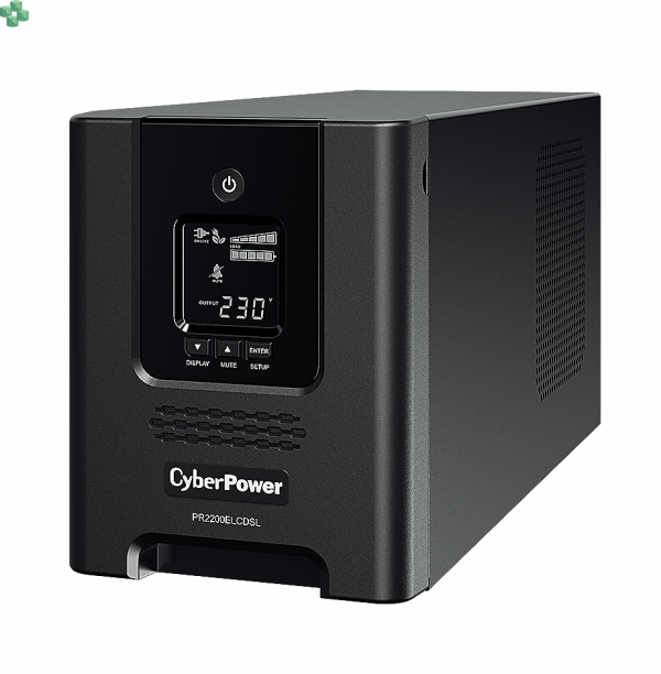 Zasilacz UPS CyberPower PR2200ELCDSL, 2200VA/1980W, 8x IEC C13, 1x IEC C19, 230V, LCD, Sinus