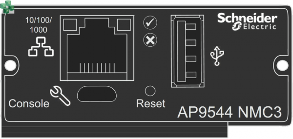 AP9544 Karta do zarządzania sieciowego dla 1-fazowego zasilacza Easy UPS (seria SRV)