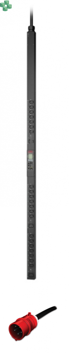 APDU9981EU3 Zarządzana listwa zasilająca PDU Netshelter 9000 do montażu w szafie, zero U, 11 kW, 230 V, (21) C13 i (3) C19