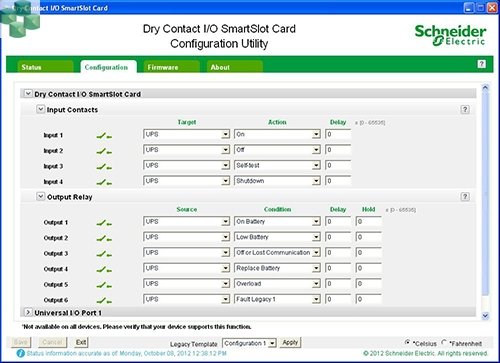 Karta We/Wy SmartSlot Dry Contact (Dry Contact I/O SmartSlot Card)