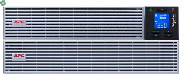 SRVL3KRILRK Zasilacz APC Easy UPS On-Line SRV 3000VA /2700W, Rack Mount z zestawem szyn, baterią litowo-jonową, 4U, EPO, 6x IEC C13, 1x IEC C19, Intelligent Card Slot, LCD, 230V, wydłużony czas podtrzymania