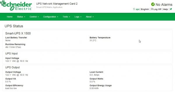 AP9635  Karta zarządzająca UPS Network Management Card 2 z funkcją monitorowania środowiska, dostępem w osobnym kanale komunikacyjnym i interfejsem Modbus