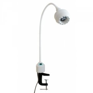 Lampa Badawczo-Zabiegowa FLH-2 LED Bezcieniowa, z Długą Gęsią Szyją, Mocowana do Stolika