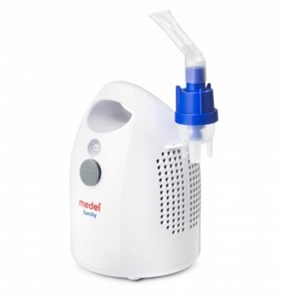 Inhalator Pneumatyczno Tłokowy Medel Family Evo z Przyspieszoną Nebulizacją